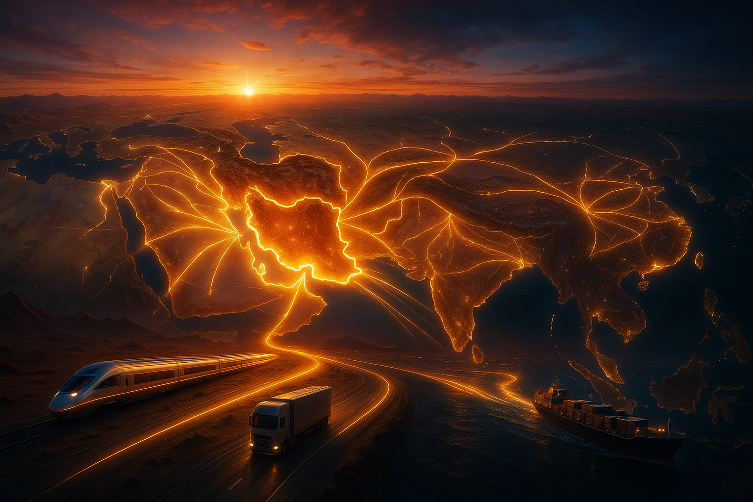 نقش کلیدی ایران در ترانزیت آسیای میانه و خاورمیانه