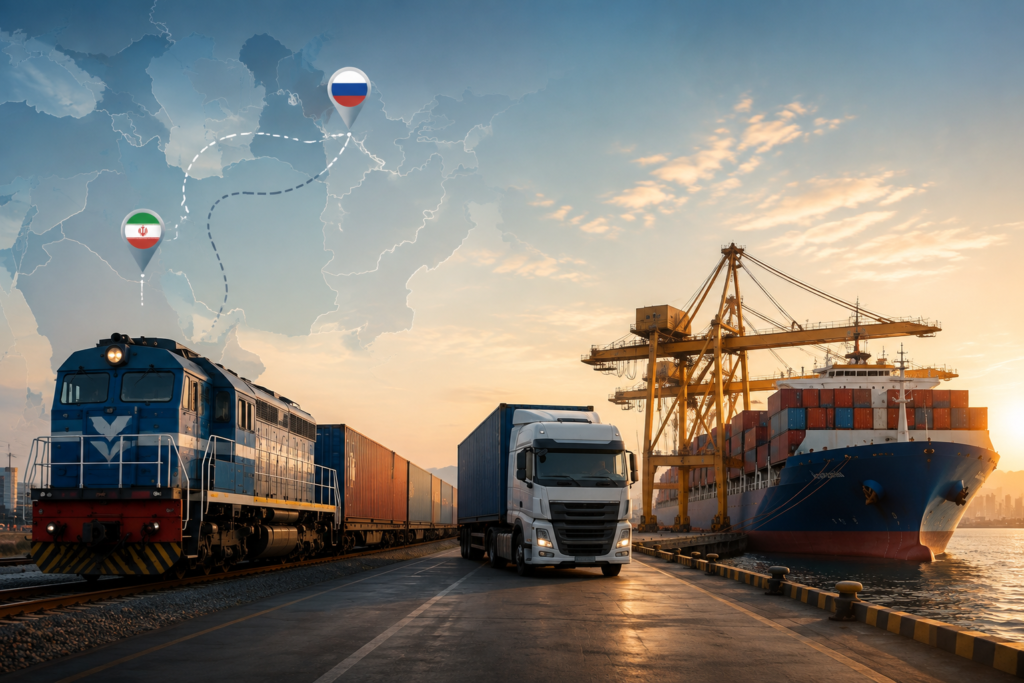 Cargo shipping from Iran to Russia by rail and Caspian transport